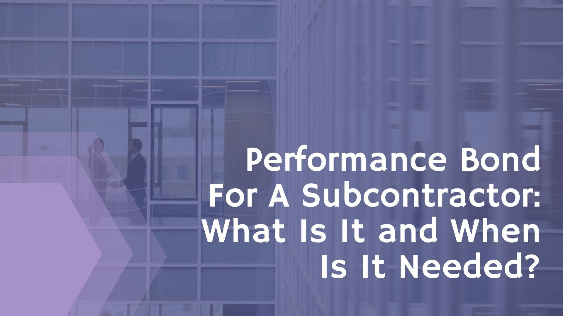 performance bond - What is a performance bond for a subcontractor - purple violet